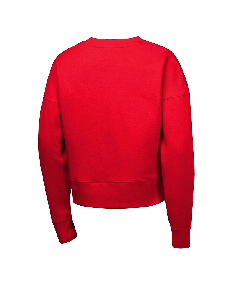 Nike Big Girls Red Atlanta Braves Fleece Sweatshirt