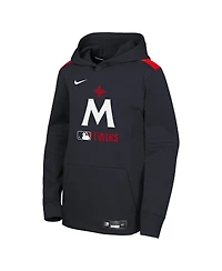 Nike Big Boys and Girls Navy Minnesota Twins Authentic Collection Performance Pullover Hoodie
