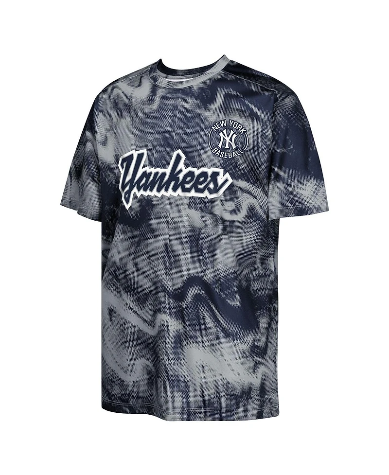 Outerstuff Big Boys and Girls Navy/Gray New York Yankees Pinch Hitter T-Shirt