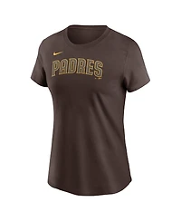 Nike Women's Jackson Merrill Brown San Diego Padres Fuse Name Number T-Shirt