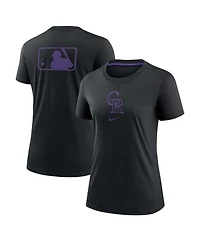 Nike Women's Black Colorado Rockies Authentic Collection Early Work Tri-Blend T-Shirt