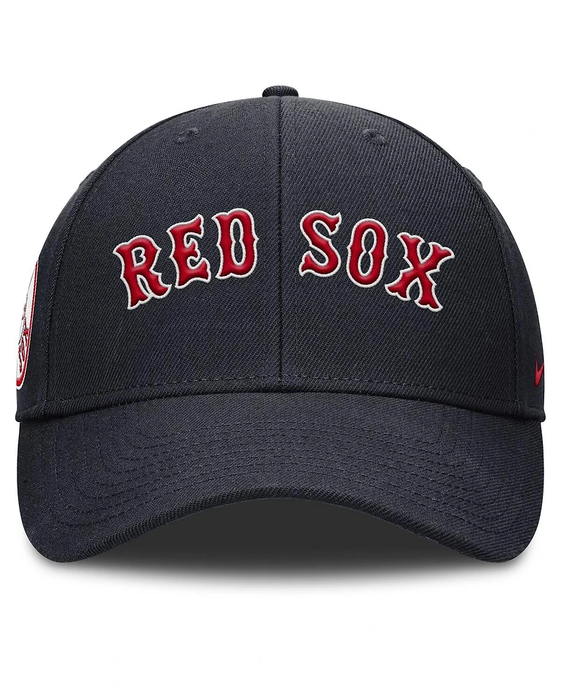 Nike Men's Navy Boston Red Sox Rise Gaberdine Adjustable Hat