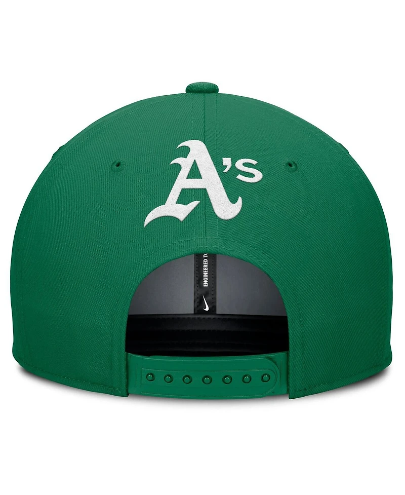 Nike Men's Gray/Green Athletics Pro Performance Snapback Hat