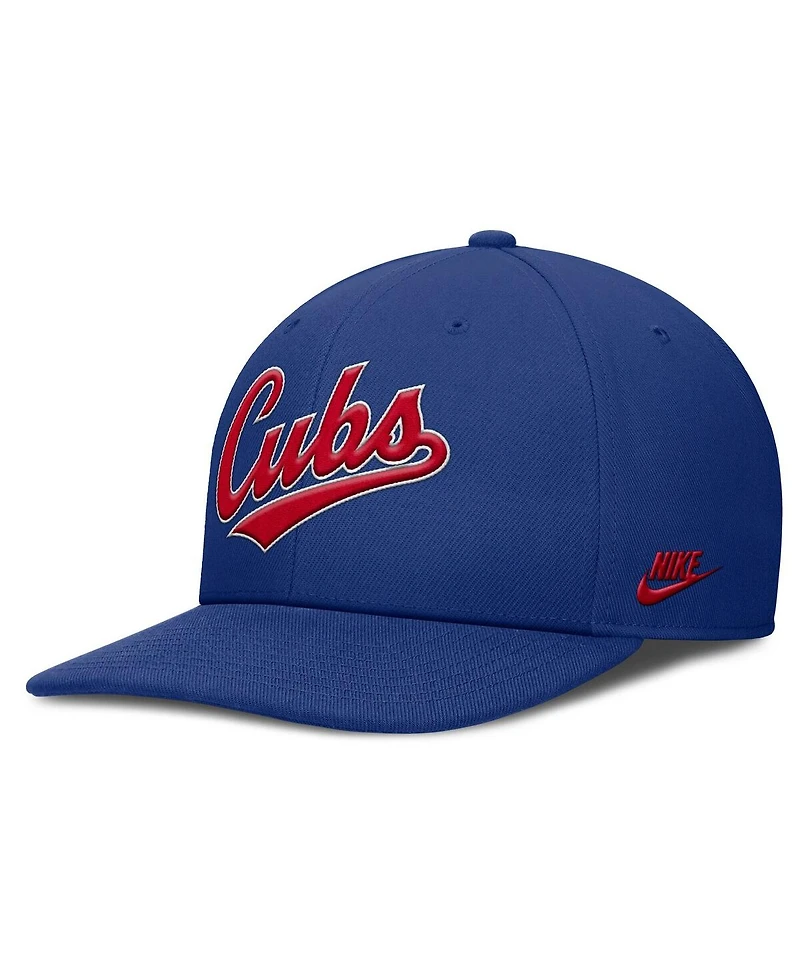 Nike Men's Royal Chicago Cubs Pro Performance Snapback Hat