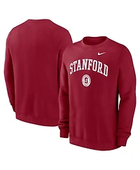 Nike Men's Cardinal Stanford Arched Seal Pullover Sweatshirt