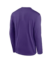 Nike Men's Purple Lsu Tigers Primetime Alternate Logo Legend Long Sleeve T-Shirt