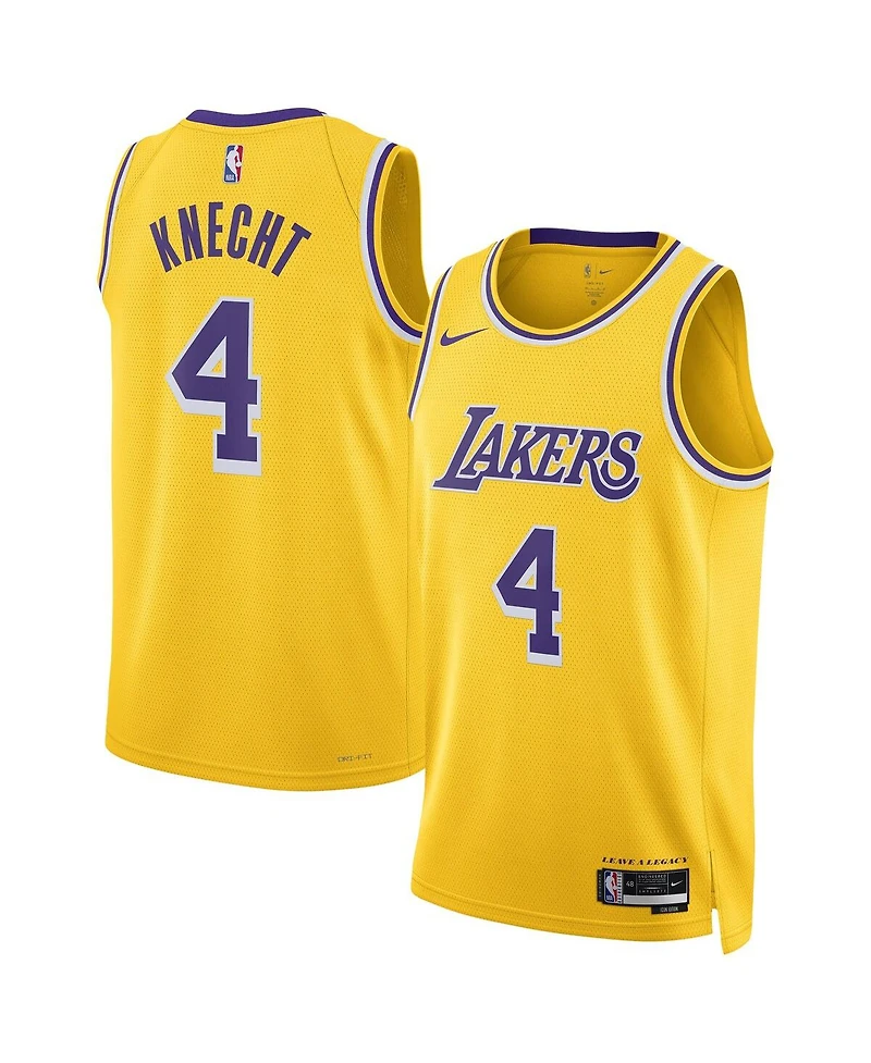 Nike Men's and Women's Dalton Knecht Gold Los Angeles Lakers Swingman Jersey