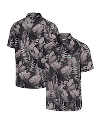 Tommy Bahama Men's Black Miami Dolphins Coast Nuevo Fronds Camp Button-Up Shirt