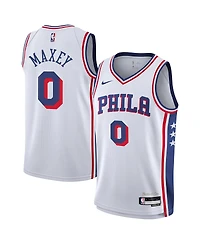 Nike Big Boys and Girls Tyrese Maxey White Philadelphia 76ers Association Swingman Jersey