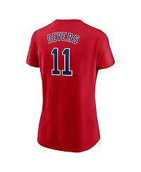 Nike Women's Red Boston Red Sox Fuse Name Number T-Shirt