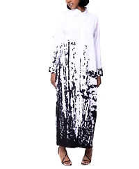 Dai Moda Women's Bali Tide Print Maxi Dress