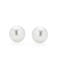 Bling Jewelry Simple Simulated Classic Black Grey White Pink Pearl Stud Ball Earrings .925 Sterling Silver