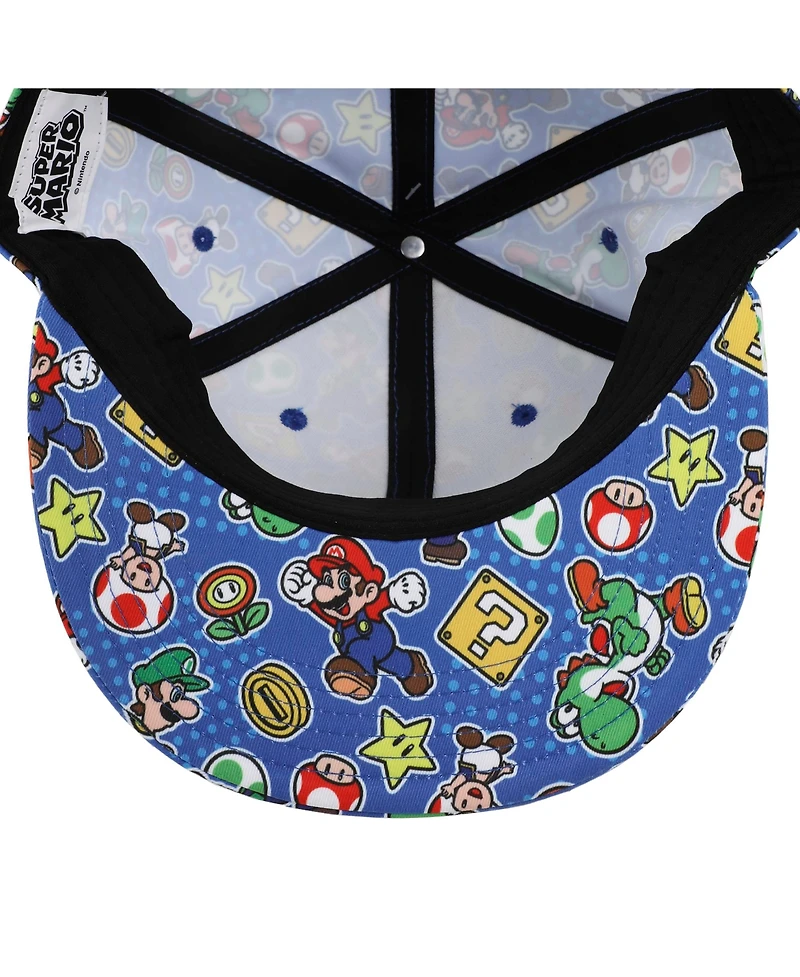 Super Mario Men's Bros Characters & Items All-Over Print