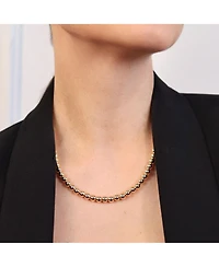 Bling Jewelry Classic Simple 6MM Round Bead Strand Necklace Gold 16 Inch