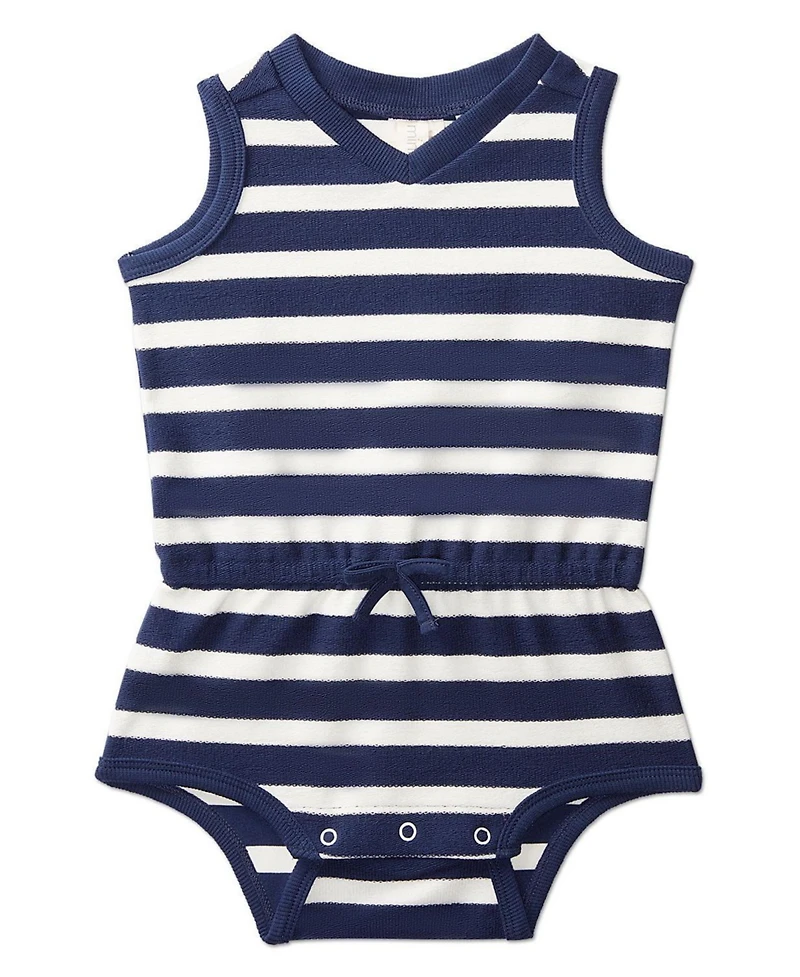 MeMoi Baby Boys Terry Striped Romper