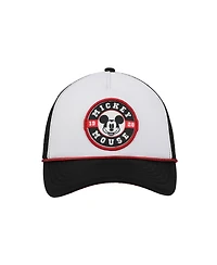Disney Men's Mickey Mouse Character Circle Black & White Trucker Hat