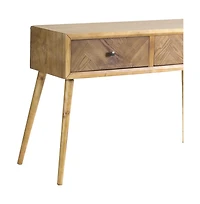 Wood End Table with Two Drawers – Perfect for Living Room or Bedroom
