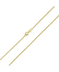 Bling Jewelry Thin 2MM Strong Simple Miami Cuban Curb Chain Necklace Yellow Gold Plated.925 Sterling Silver