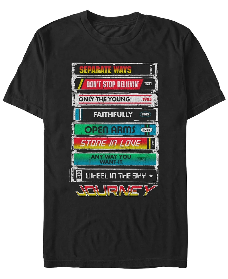 Fifth Sun Men's Tape Deck Hits Short Sleeve T-Shirt
