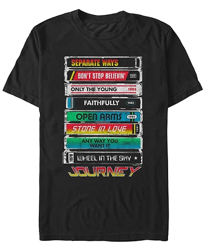 Fifth Sun Men's Tape Deck Hits Short Sleeve T-Shirt