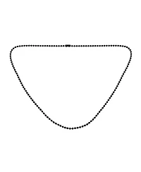 Bling Jewelry Thin Minimalist 1.5MM Stationary Ball Saturn Chain Necklace Black Silver Gold Plated Stainless Steel 16 18 20 24 30 Inch