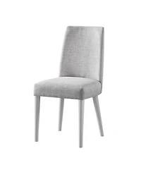 Upholstered Parsons Chair with Solid Wood Legs