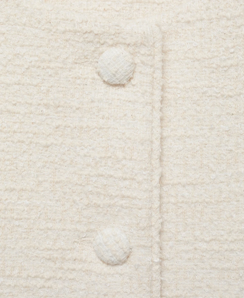 Mango Women's Tweed Buttons Vest