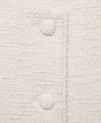 Mango Women's Tweed Buttons Vest