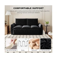 Streamdale 70.9" Convertible Sofa Bed with Blanket and Pillows