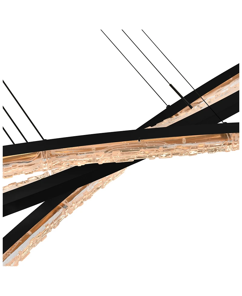 Cwi Lighting 21" Metal Saber Integrated Led Chandelier