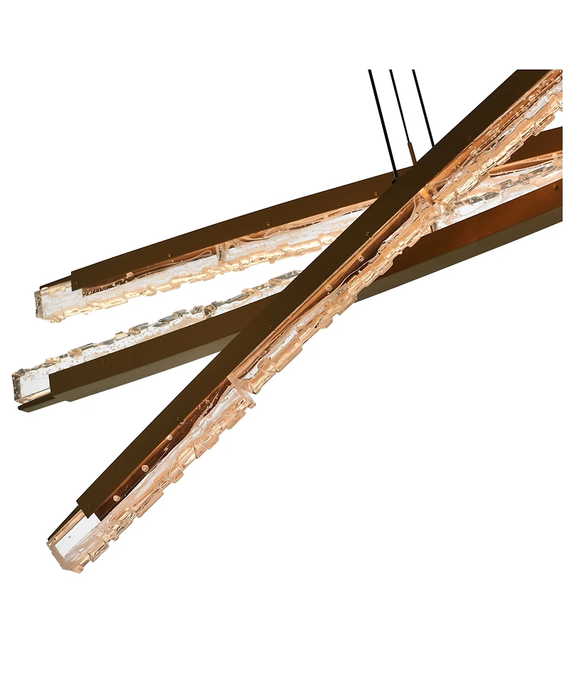 Cwi Lighting 26" Metal Saber Integrated Led Chandelier