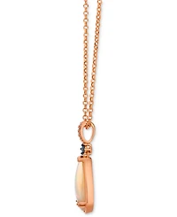 Le Vian Neopolitan Opal (1 ct. t.w.), Blueberry Sapphire & Nude Diamond Pendant Necklace in 14k Rose Gold, 19"