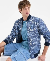 Sun Stone Mens Sun Kissed T Shirt Floral Print Bomber Jacket Denim Cargo Shorts Exclusively At Macys