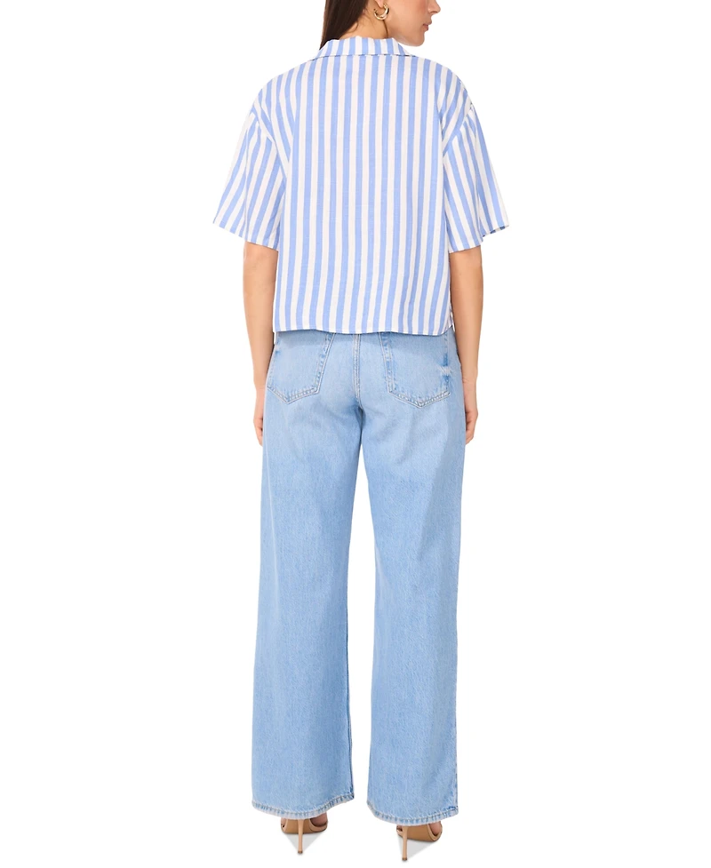 Vince Camuto Women's Cropped Button-Down Shirt