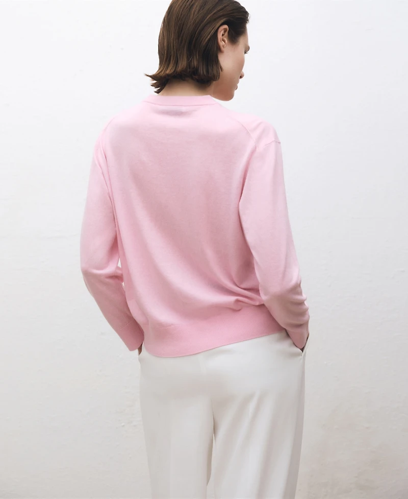 Mango Women's Wool-Blend Round-Neck Sweater