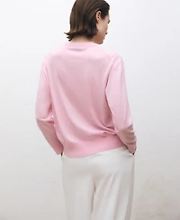 Mango Women's Wool-Blend Round-Neck Sweater
