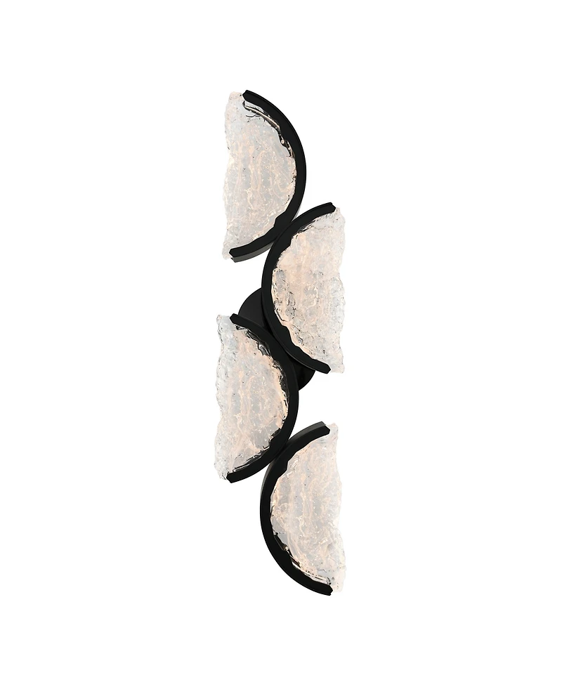 Cwi Lighting 28" Metal Moon Integrated Led Wall Light