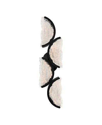 Cwi Lighting 28" Metal Moon Integrated Led Wall Light