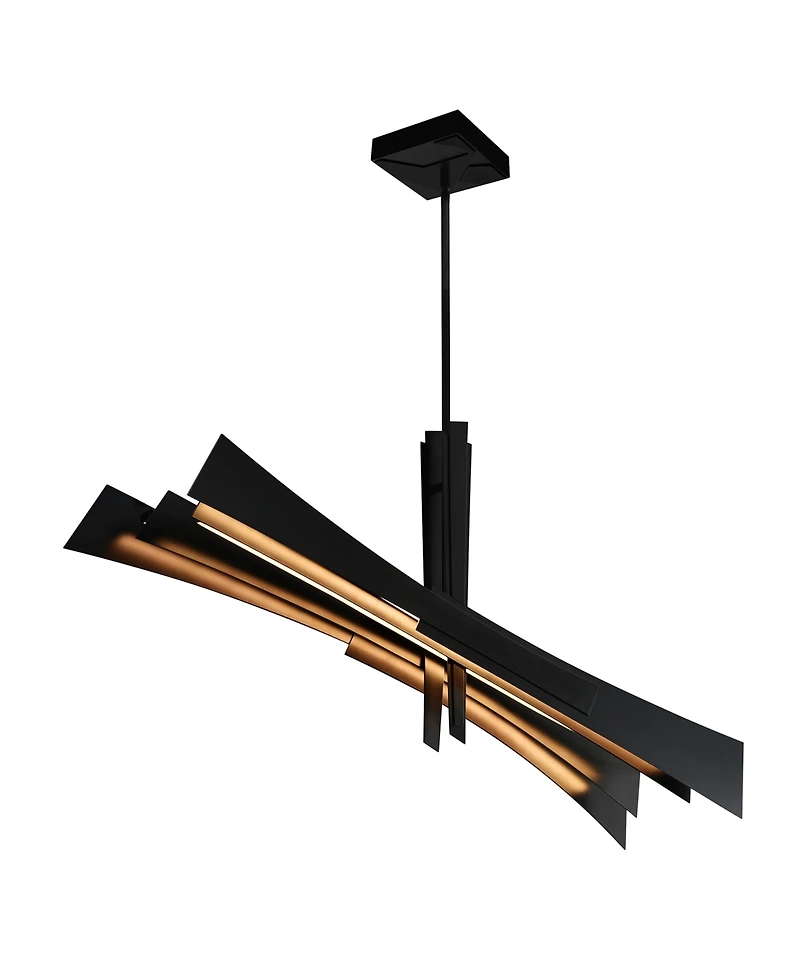 Cwi Lighting 23" Metal Solara Integrated Led Chandelier