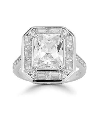 Rachel Zoe Sterling Silver Cocktail Engagement Ring