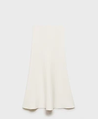 Mango Women's Flared Knitted Skirt
