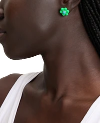 kate spade new york Gold-Tone Petal Puff Floral Stud Earrings