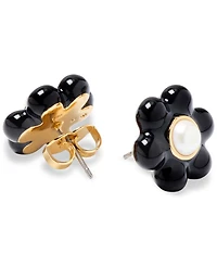 kate spade new york Gold-Tone Petal Puff Floral Stud Earrings