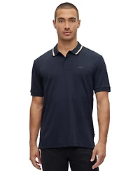 Boss by Hugo Men's Slim-Fit Striped Collar Polo