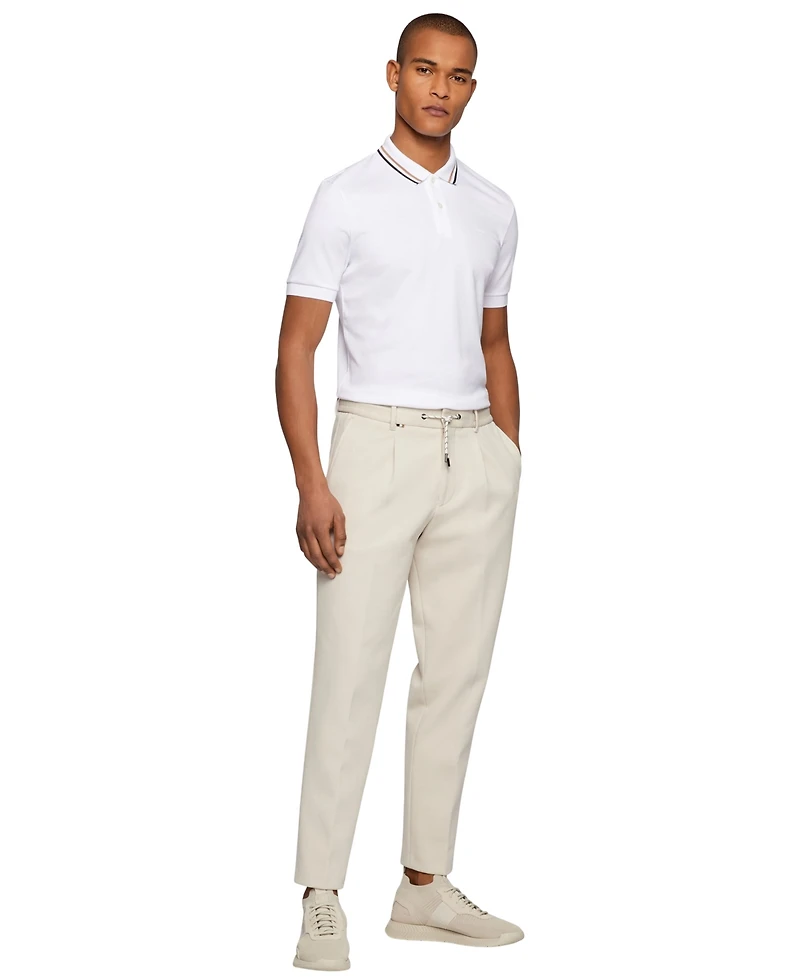 Boss by Hugo Men's Slim-Fit Striped Collar Polo