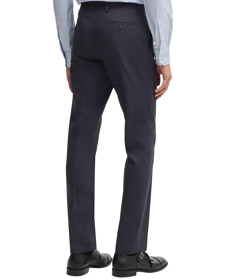 Boss by Hugo Boss Men's Micro-Patterned Stretch Cloth Slim-Fit Suit