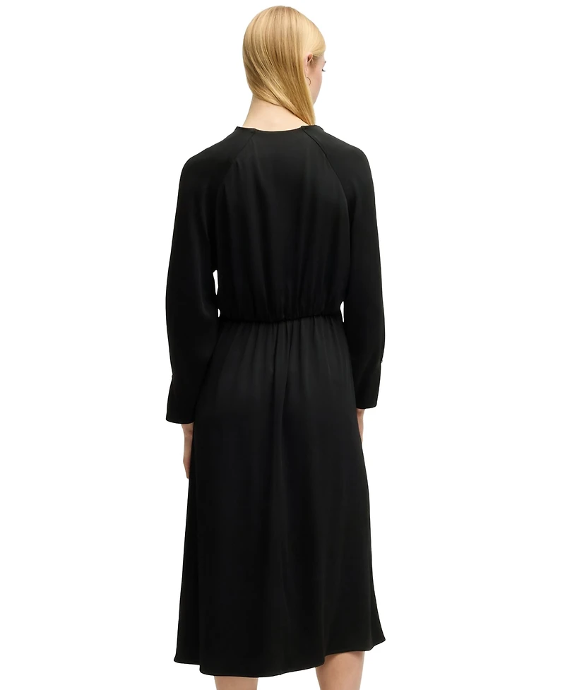 Boss by Hugo Women's Relaxed-Fit V-Neck Dress