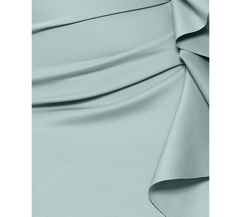 Xscape Plus Off-The-Shoulder Scuba Crepe Gown