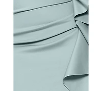 Xscape Plus Off-The-Shoulder Scuba Crepe Gown