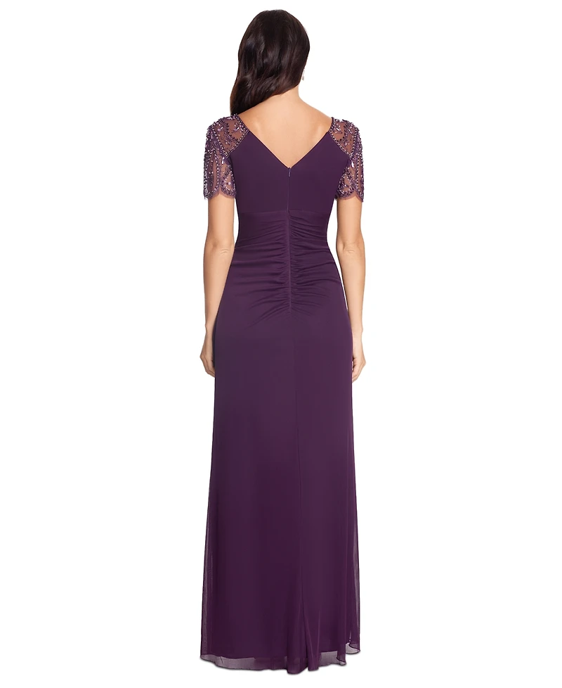 Xscape Petite Embellished Chiffon Gown